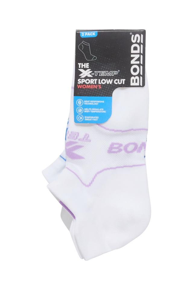 Womens X-Temp Sport Low Cut Socks 2 Pack