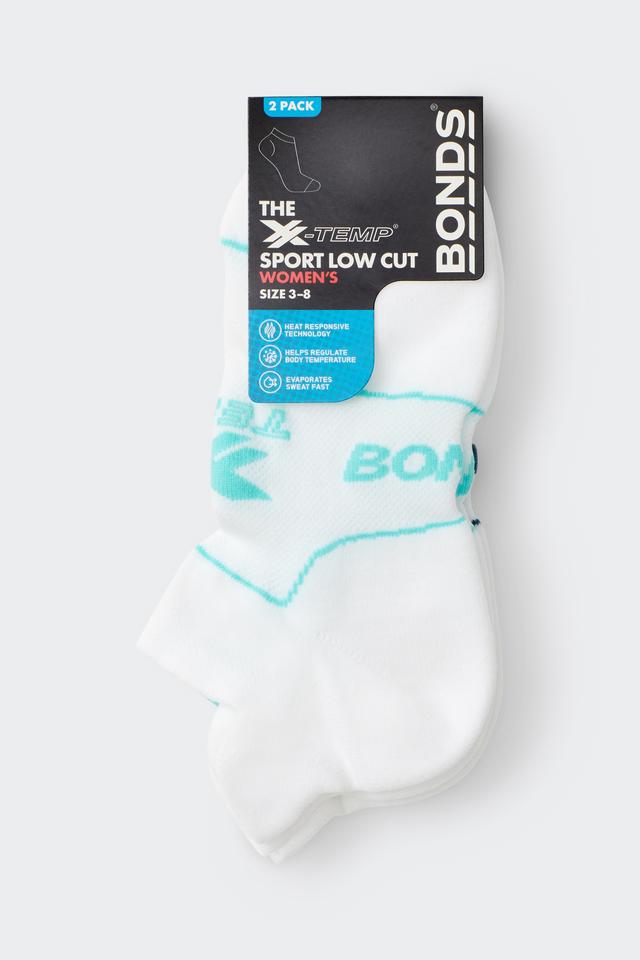 Womens X-Temp Sport Low Cut Socks 2 Pack