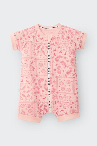 Wondercool Eyelet Zip Romper (Sea Breeze Boho Pink)
