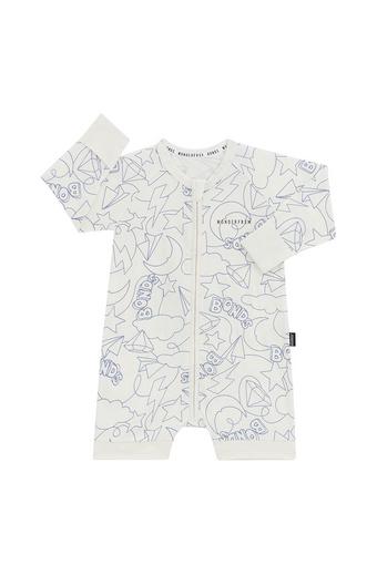 Wonderfrsh Long Sleeve Romper (Bonds Galazy White)