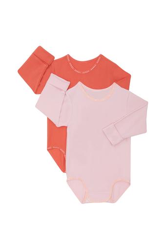 Wondergrow Long Sleeve Bodysuit 2 Pack (Sugarbabe / Wild Poppy)