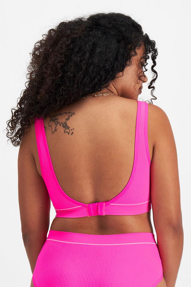 Retro Rib™ Seamless Deep V Crop