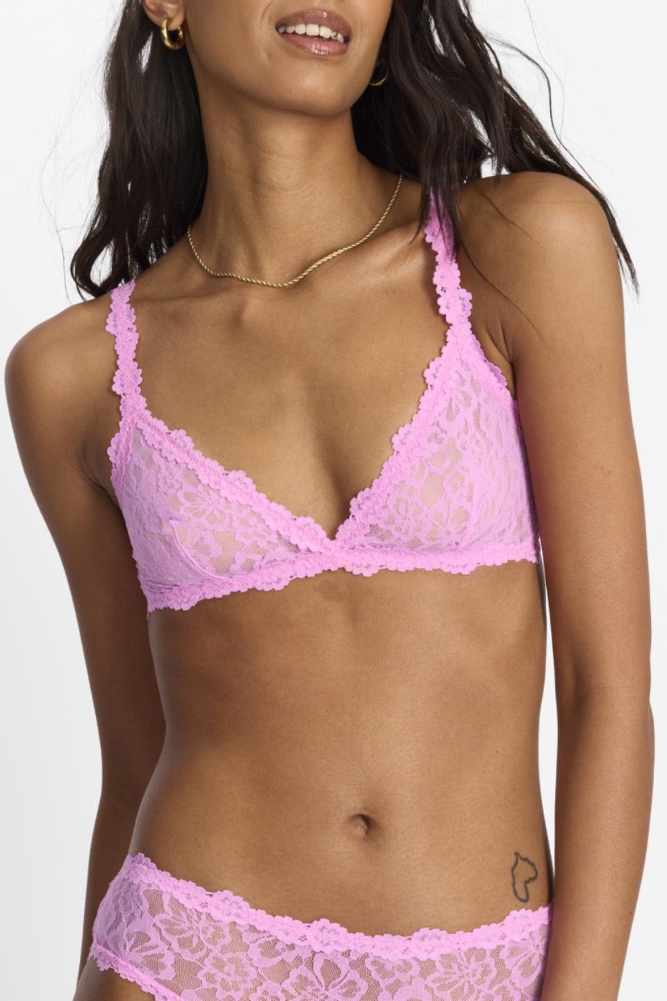 Icons Lace Triangle Bralette