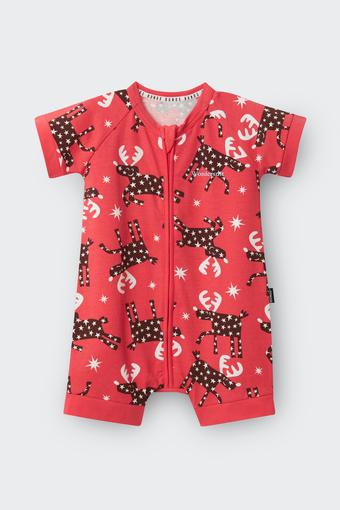 Zip Romper (Starry Reindeer)