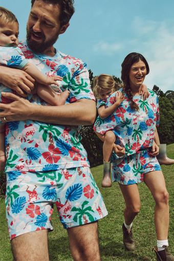 Zip Romper (Surfing Santa)