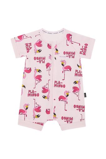 Zip Romper (Frida Flamingo)