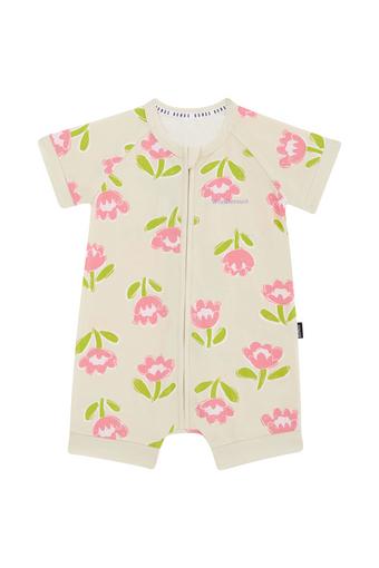Zip Romper (Sunlit Petals Caramel)