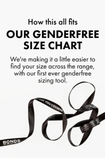 Size Chart, Bonds Genderfree
