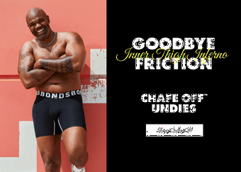 Goodbye Inner Thigh Inferno Friction. Chafe Off Undies. Shop Chafe Off