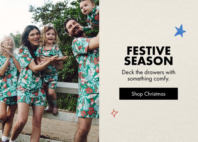FESTIVE SEASON. Deck the drawers with something comfy. Shop Christmas.