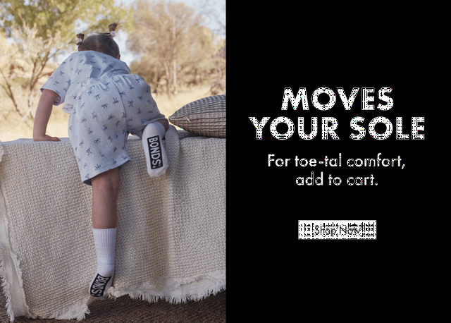 Moves Your Sole. For toe-tal comfort, add to cart. Shop now.