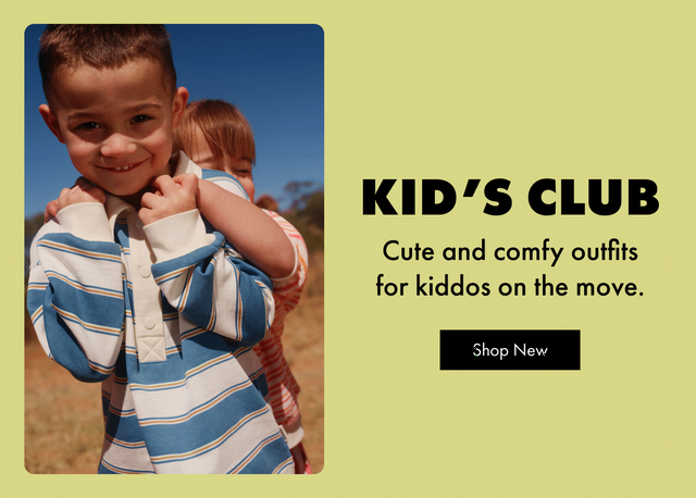 Cute and comfy outfits for kiddos on the move. Shop new.