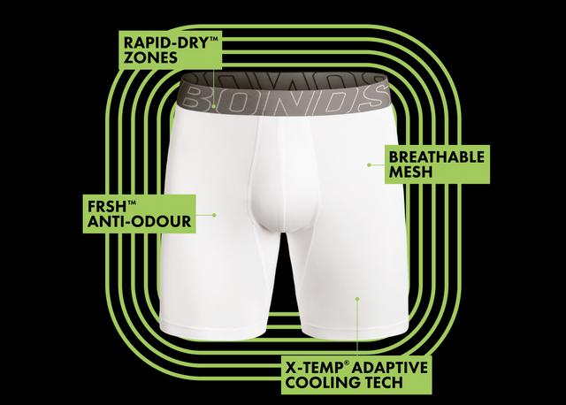 Sweat Off Features & Benefits: Rapid Dry Zones, FRSH Anti-Odour, X-temp Adaptive Cooling Tech, Breathable Mesh.