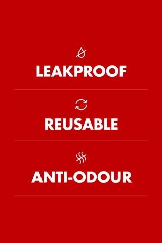Leakproof. Reusable. Anti-odour.